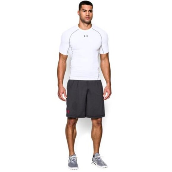 Men's UA HeatGear Armour Short Sleeve Compression Shirt - Picture 2 of 5
